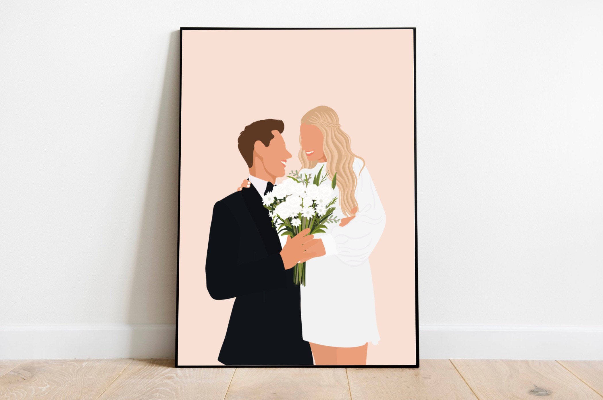 Illustration Minimaliste Personnalisée,