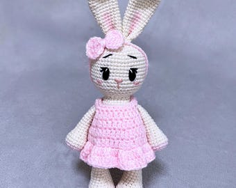Amigurumi Crochet, Pocket Bunny PDF Pattern in English, Mini Stuffed Rabbit, Small Plush