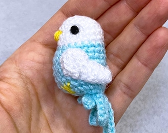 Mini Crochet Parrot,  Pattern PDF in English, Amigurumi Bird Tutorial, Easy Crochet Toy
