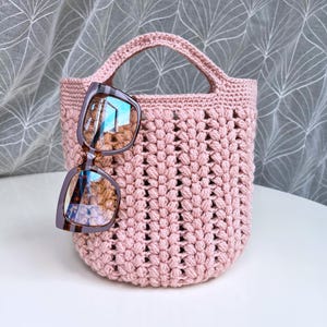 Small Handbag Crochet PDF Pattern – Small Casual Bag Tutorial, Instant Download, Crochet DIY Accessory