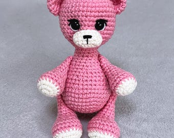 Amigurumi Crochet Pocket Teddy, PDF Pattern in English, Mini Stuffed Bear, Small Plush