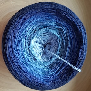 Gradient Cake Yarn, Ombre Yarn Cake, Color Change Yarn, 3 ply, Ombre Yarn, Ombre Yarn 50 Cotton/ 50 Acrylic