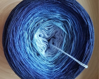 Ombre cakegaren met kleurverloop, 3-laags katoen-acrylmix