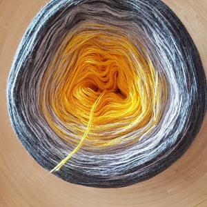 Gradient Merino Yarn Cake: 3 Ply Ombre Color Change
