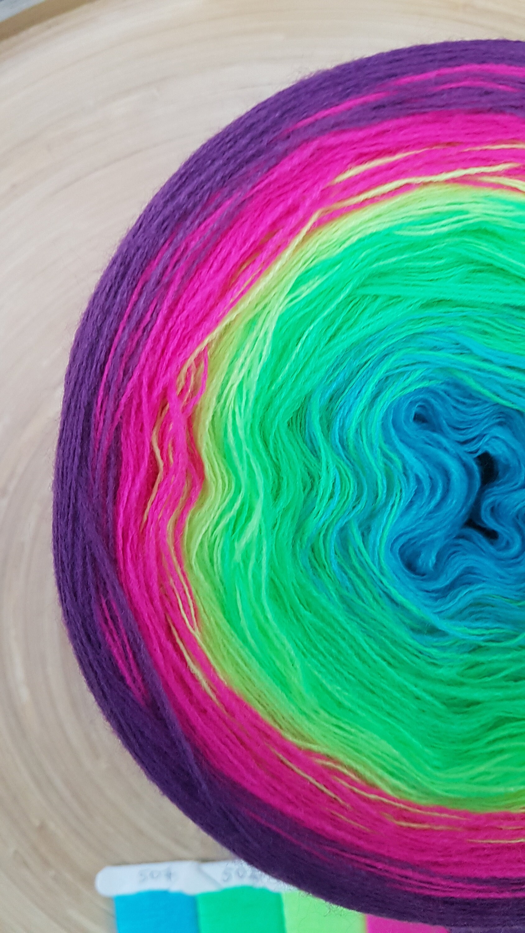 Gradient Cake Yarn Ombre Yarn Cake Color Change Yarn 3 Ply Etsy UK