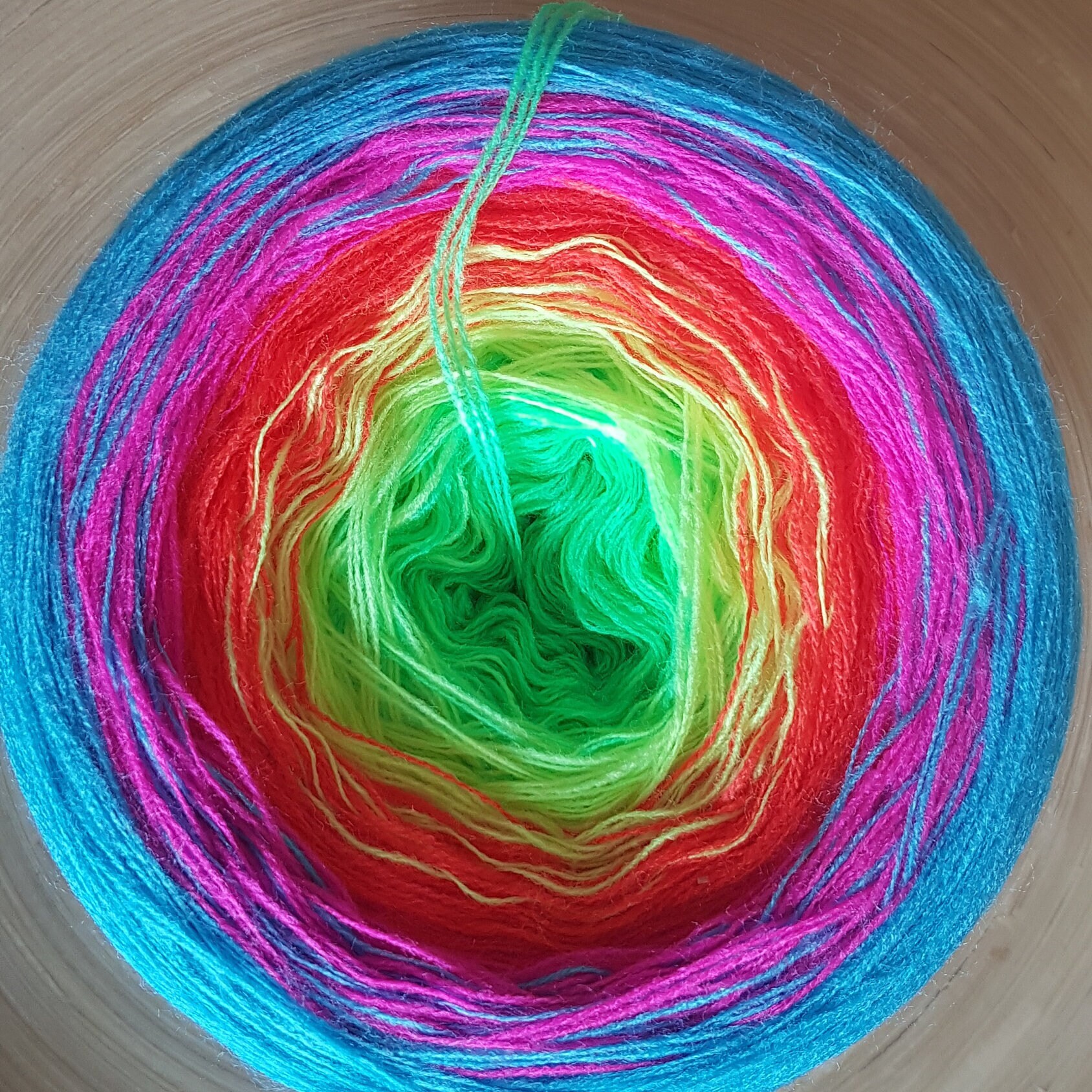 Gradient Cake Yarn Ombre Yarn Cake Color Change Yarn 3 Ply - Etsy