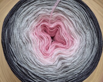 Ombre Yarn Cake: Cotton Acrylic Blend, Gradient 3ply/4ply