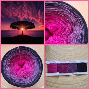 Make your own colourway gradient yarn cake, 3 ply, 4ply Ombre Yarn, Ombre Yarn 50 Cotton/ 50 Acrylic