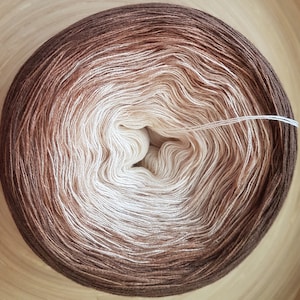 Gradient Cake Yarn, Ombre Yarn Cake, Color Change Yarn, 3 ply, Ombre Yarn, Ombre Yarn 50 Cotton/ 50 Acrylic