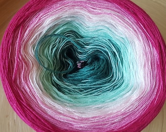 Gradient Yarn Cake, 3 Ply Ombre, 50/50 Cotton/Acrylic