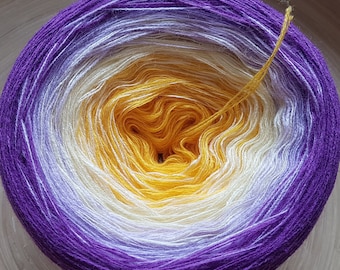 Gradient Acrylic Yarn Cake: 3 Ply Ombre Yarn