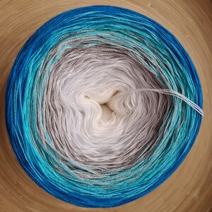 Gradient Ombre Yarn Cake: 3 Ply Cotton/Acrylic Blend