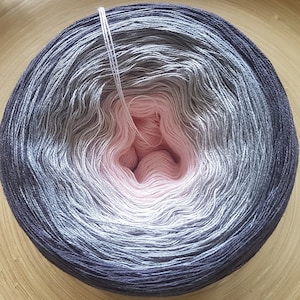 Gradient Yarn Cake: 3 Ply Ombre Cotton/Acrylic Blend
