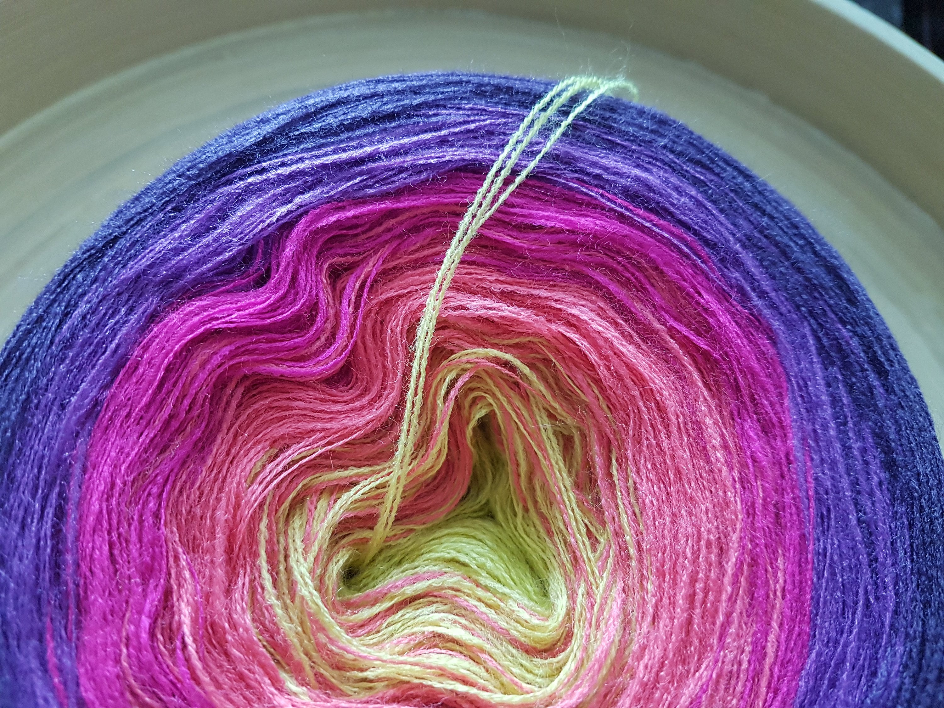 Gradient Cake Yarn Ombre Yarn Cake Color Change Yarn 3 Ply - Etsy