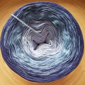 Gradient Cake Yarn, Ombre Yarn Cake, Color Change Yarn, 3 ply, Ombre Yarn, Ombre Yarn 50 Cotton/ 50 Acrylic