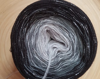 Gradient Merino Yarn Cake: 3 Ply Ombre Color Change