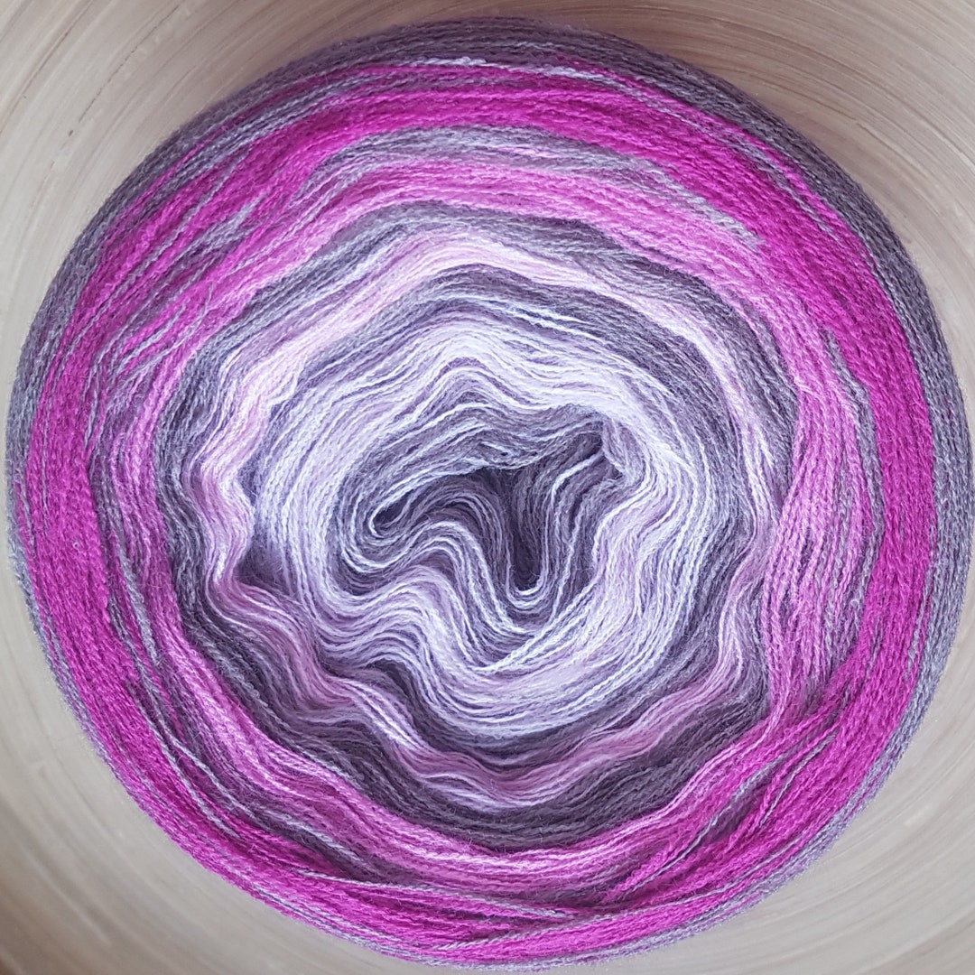 Gradient Cake Yarn, Ombre Yarn Cake, Color Change Yarn, 3 Ply, Ombre