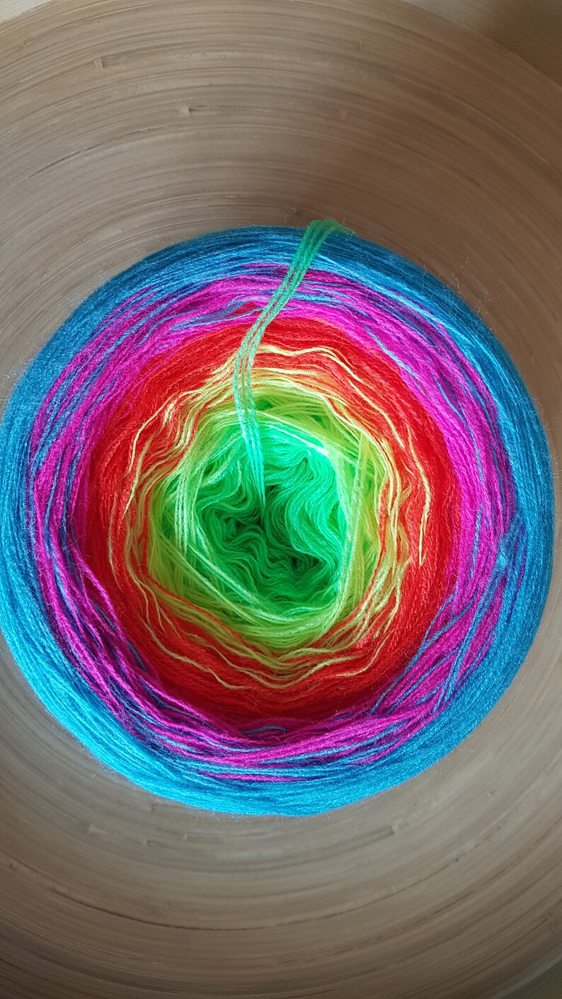 Gradient Cake Yarn Ombre Yarn Cake Color Change Yarn 3 Ply - Etsy