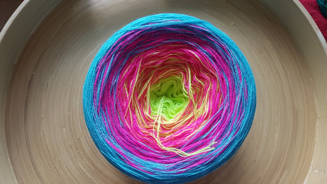 Gradient Cake Yarn Ombre Yarn Cake Color Change Yarn 3 Ply Etsy UK
