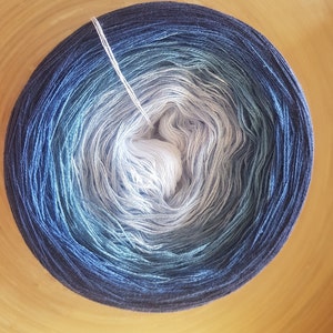 Gradient Ombre Yarn Cake: 3 Ply Cotton/Acrylic Blend