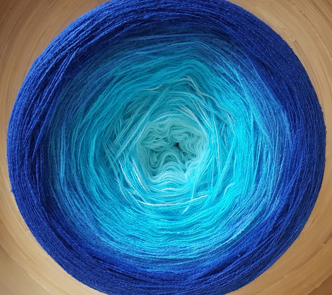 Gradient Cake Yarn, Ombre Yarn Cake, Color Change Yarn, 3 Ply, Ombre