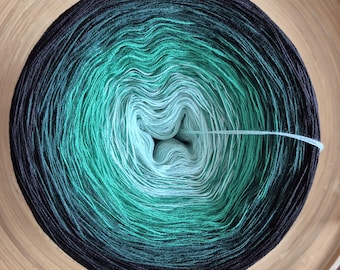 Gradient Yarn Cake: 3 Ply Ombre Cotton/Acrylic Blend