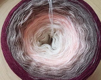 Ombre Acrylic Yarn Cake: 3 Ply Gradient Color Change