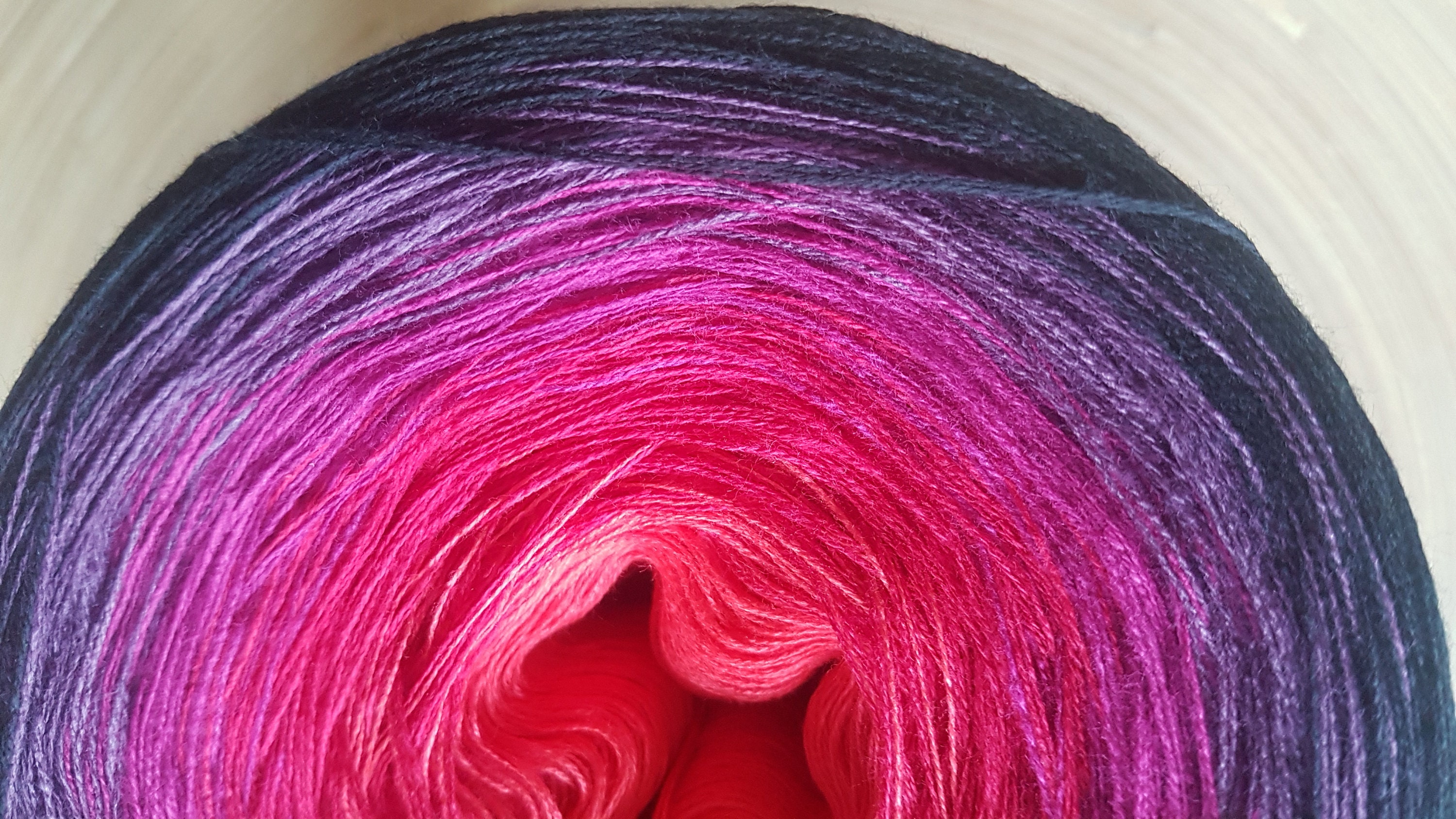 Gradient Cake Yarn Ombre Yarn Cake Color Change Yarn 3 Ply Etsy