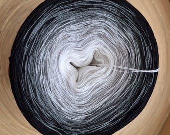 Gradient Merino Yarn Cake: 3 Ply Ombre Color Change