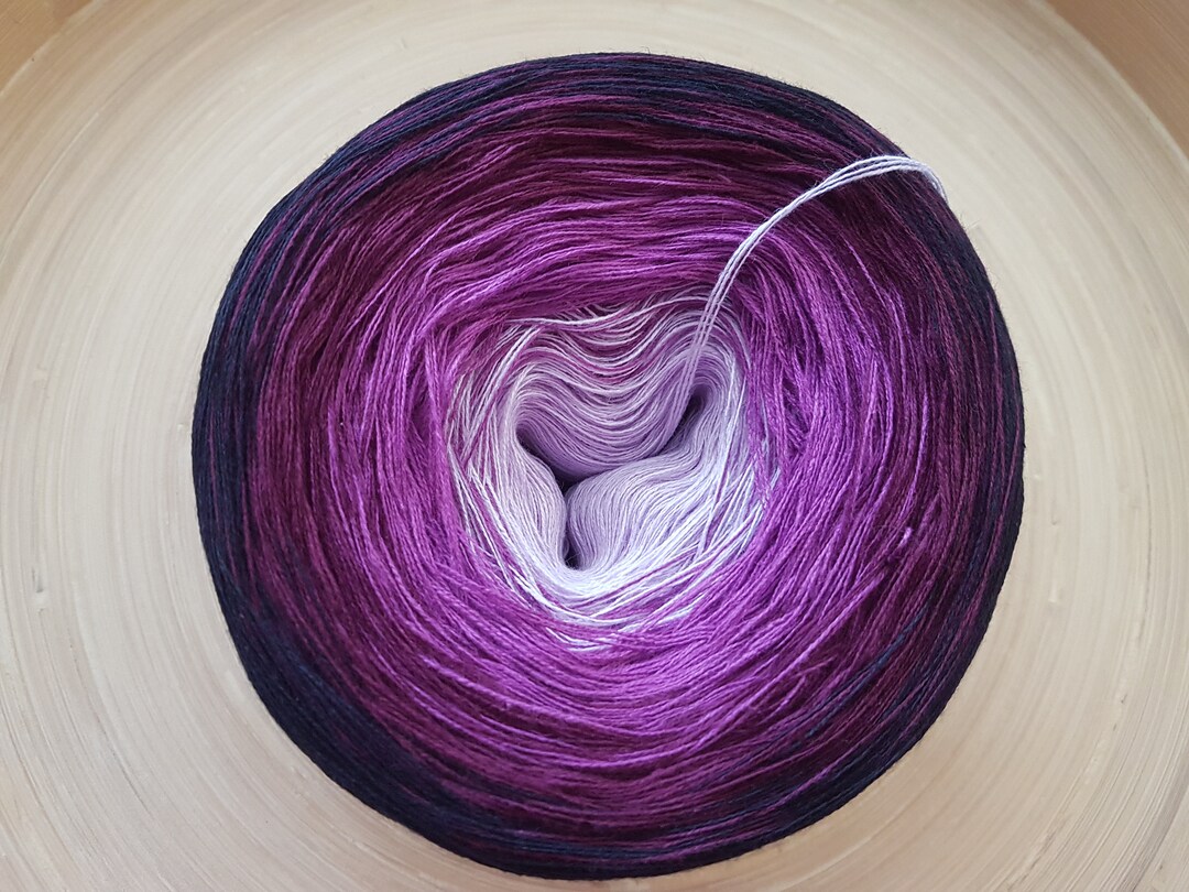 Gradient Cake Yarn Ombre Yarn Cake Color Change Yarn 3 Ply Etsy