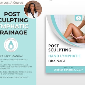 Post Sculpting Brazilian Lymphatic Drainage Certification Class and Training Manual| Drainage Massage Manual | Instant Download
