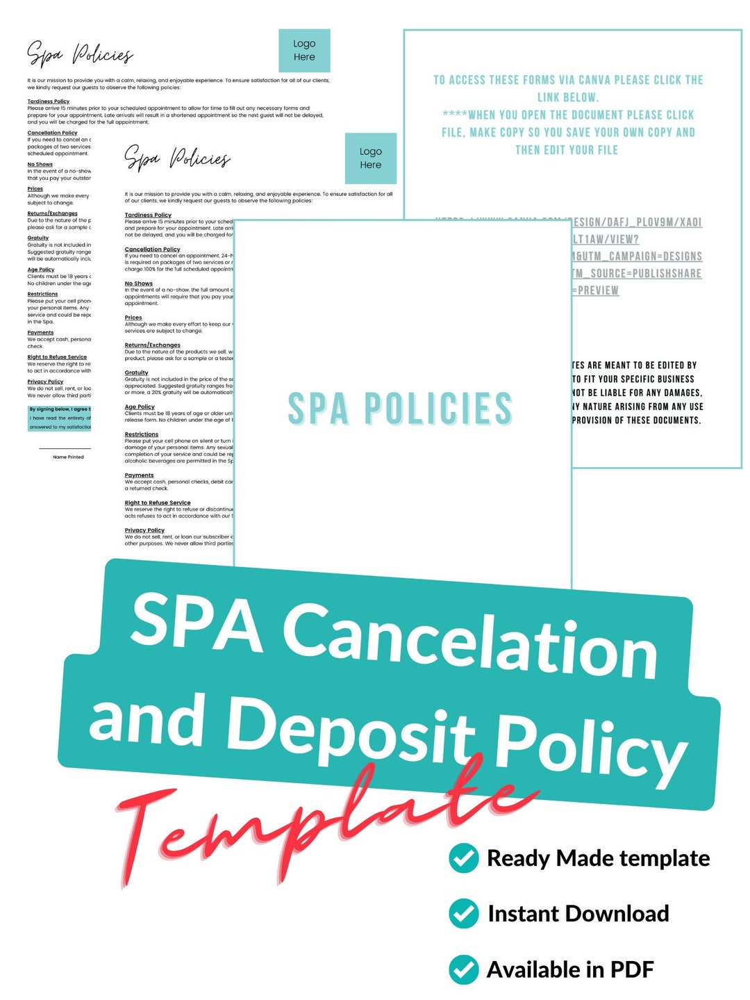 Spa and Spa Party Cancelation and Deposit Policy HR Policies Spa