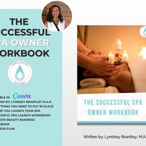 Successful Spa Launch Workbook | Ultimate Beauty Business Workbook | Self Care | Skincare Planner | Business Plan | Canva