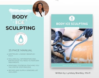 Body Ice Sculpting Digital Training Manual Guide | Beauty Training Resources | Clay Ice Sculpting Manual for Sculpting Specialists