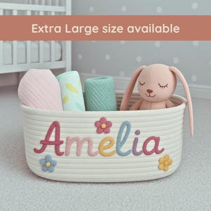 Personalized Baby Gift Basket Baby shower personalized gift basket, baby Gift Basket Rope Cotton Basket Baby Gift Basket Toy Basket
