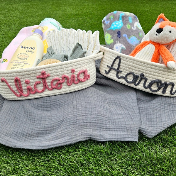 Baby Girl Storage Basket Etsy