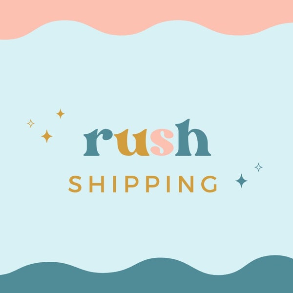 Rush order, ships 1-2 business days