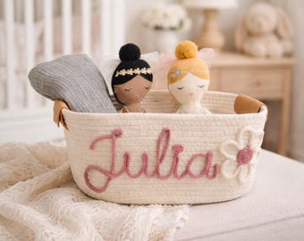 Valentine's Day personalized basket, Kids Valentines Gift