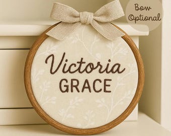 Personalized Embroidered Baby Announcement Sign, Baby Birth Announcement Heirloom, Hospital pictures sign, Baby Name Sign, Baby Shower Gift