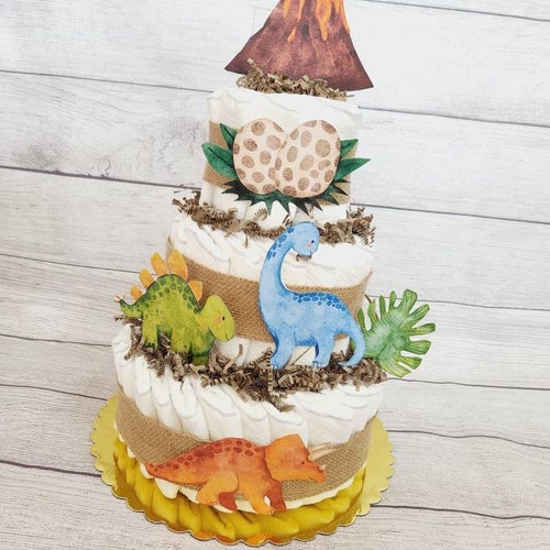 Dinosaur Centerpieces Dinosaur Baby Shower Favors Dino Cake Etsy