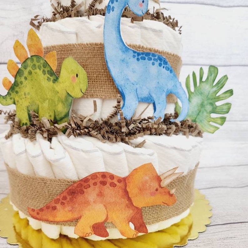 Simple Cool Diaper Cakes Dinosaur Diaper Cake With Trees 27+