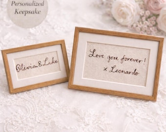 Mother’s Day Gift, Handwritten Note Embroidery, Personalized Keepsake from Your Writing, Meaningful Gift for Mom