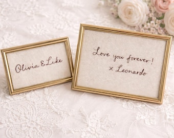 Mother’s Day Gift, Handwritten Note Embroidery, Personalized Keepsake from Your Writing, Meaningful Gift for Mom