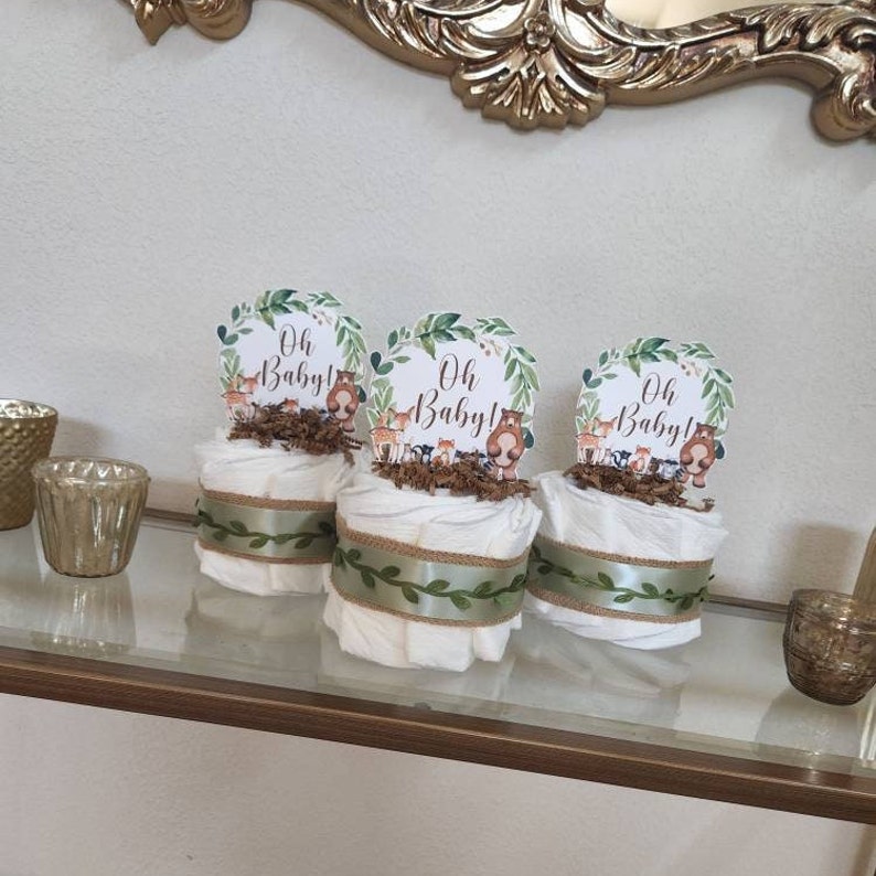 Woodland Baby Shower Centerpiece Woodland Baby Shower Decor Etsy