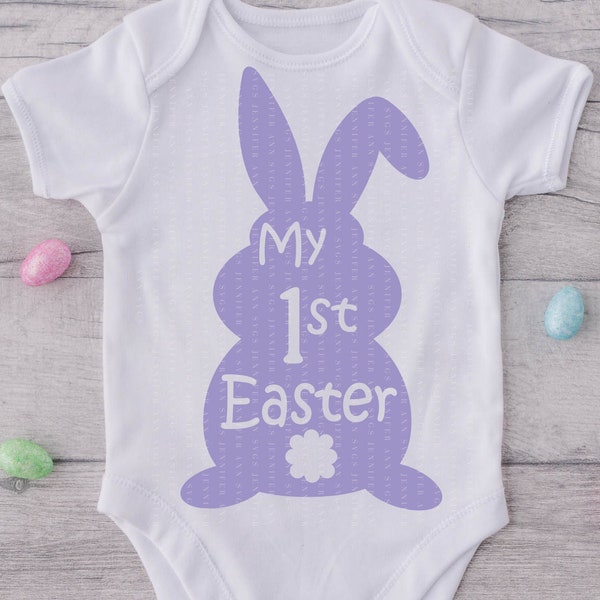 My First Easter SVG-Easter digital design-Easter bunny cut file