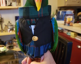 Kilted Tuxedo Birds/parrot Clothing Bespoke Babesinthehood. NOTE