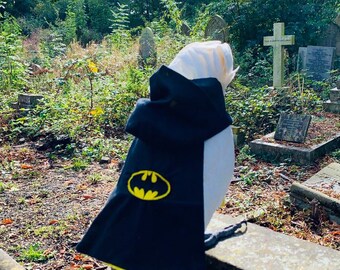 DELUXE Batman Hoody With Cape - Babesinthehood parrot hoodies. NOTE: D/rings & Names are unavailable on this product.