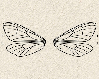 Insect Wings SVG for cutting and printing, Insect Wings SVG Stencil, Insect Wings Clip Art, Cricut SVG Stencil, Cricut File