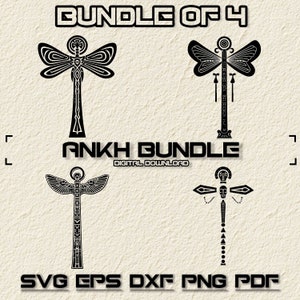 Ankh SVG Bundle, PNG, Egyptian Clipart, Hand Drawn Cross Symbol Graphic Illustration, SVG Files For Laser Engraving, Ancient Cross svg,png