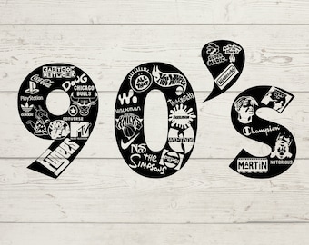I love the 90s Svg, PNG ,1990 design, Retro 70&#39;s 80&#39; 90&#39;s svg, 90&#39;s idea, printable, file for cut, sublimation, Martin, 2pac, Simpsons